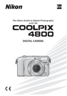 Nikon Coolpix 4800 manual. Camera Instructions.
